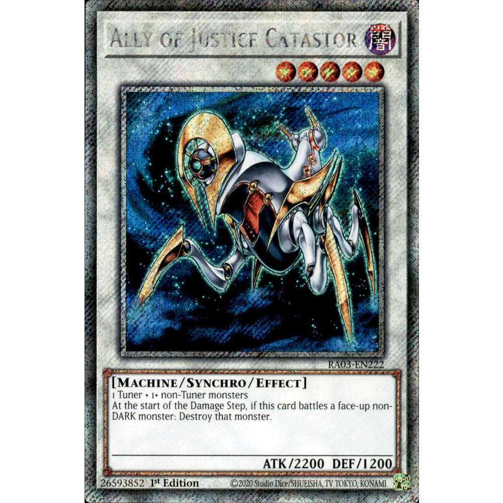 Ally of Justice Catastor RA03-EN222 Yu-Gi-Oh! Card from the Quarter Century Bonanza Set