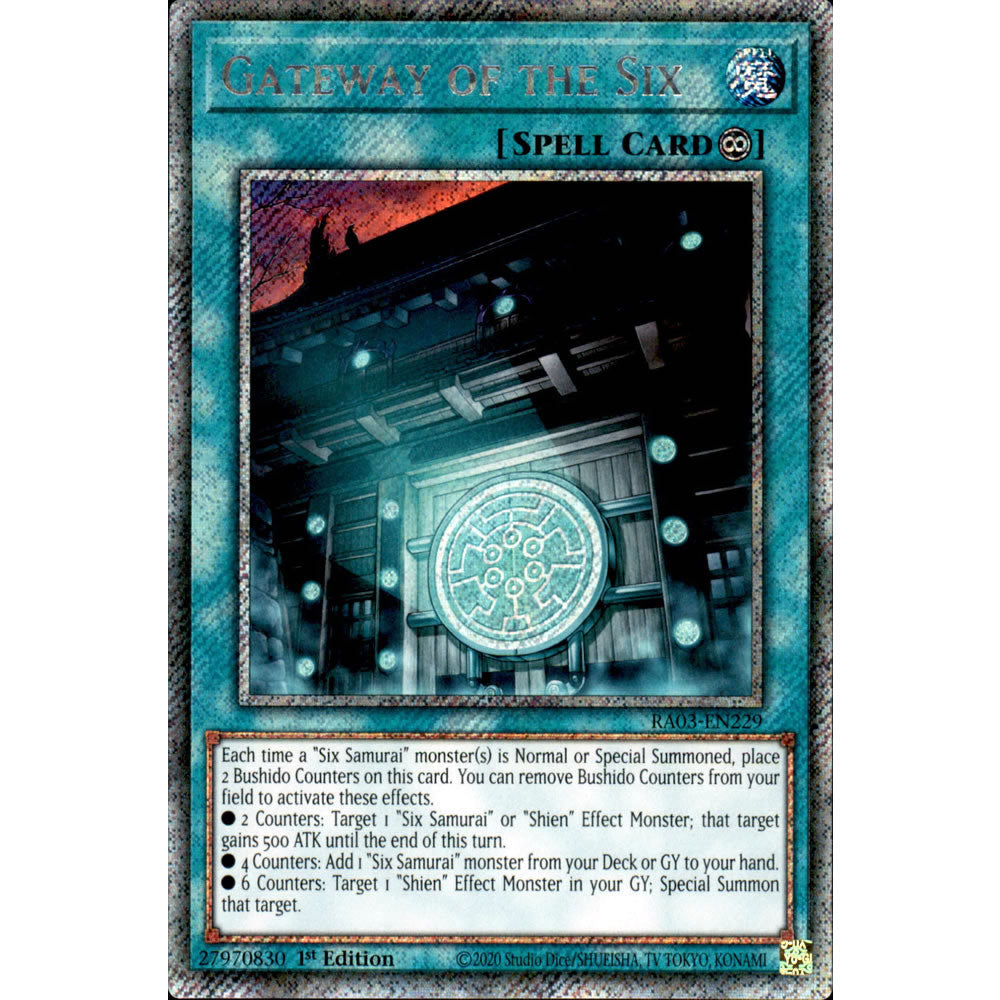 Gateway of the Six RA03-EN229 Yu-Gi-Oh! Card from the Quarter Century Bonanza Set