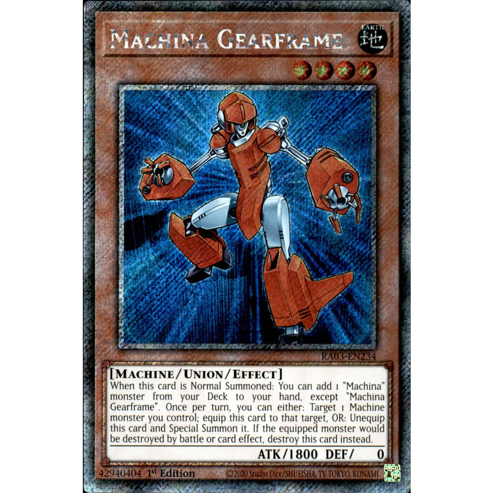 Machina Gearframe RA03-EN234 Yu-Gi-Oh! Card from the Quarter Century Bonanza Set