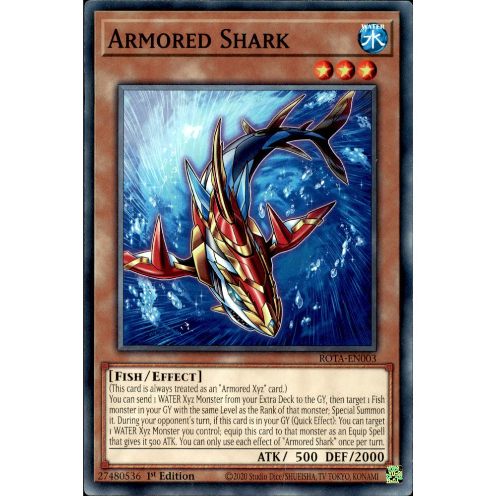 Armored Shark ROTA-EN003 Yu-Gi-Oh! Card from the Rage of the Abyss Set