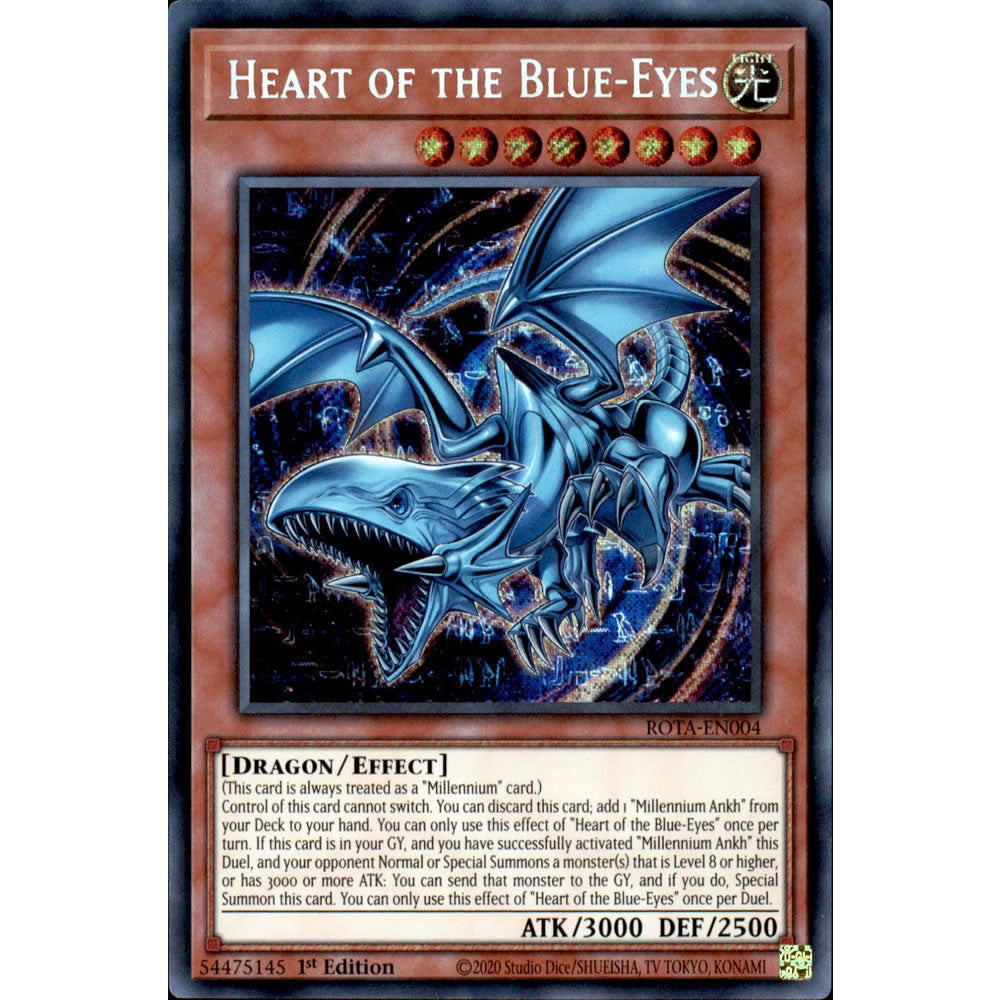 Heart of the Blue-Eyes ROTA-EN004 Yu-Gi-Oh! Card from the Rage of the Abyss Set