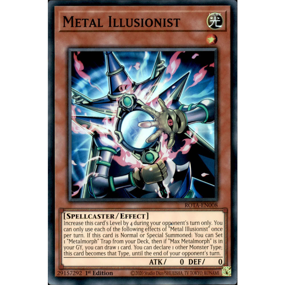 Metal Illusionist ROTA-EN008 Yu-Gi-Oh! Card from the Rage of the Abyss Set