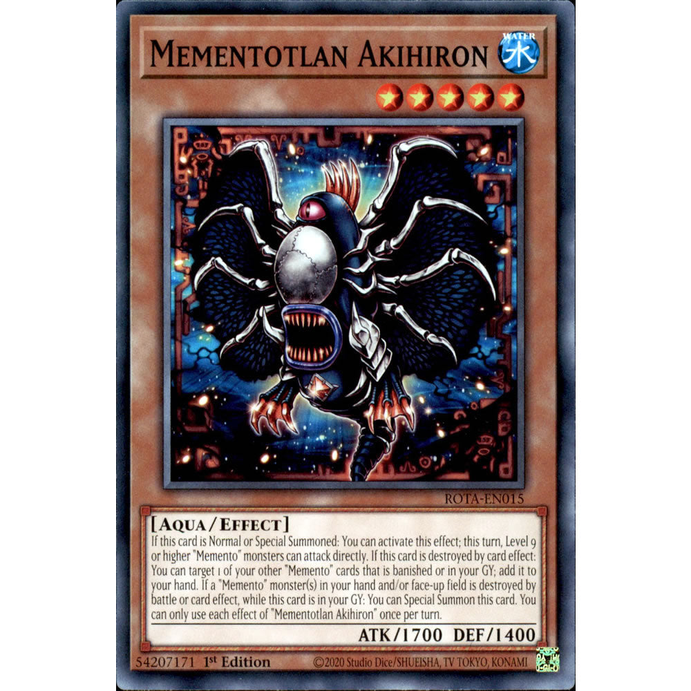 Mementotlan Akihiron ROTA-EN015 Yu-Gi-Oh! Card from the Rage of the Abyss Set