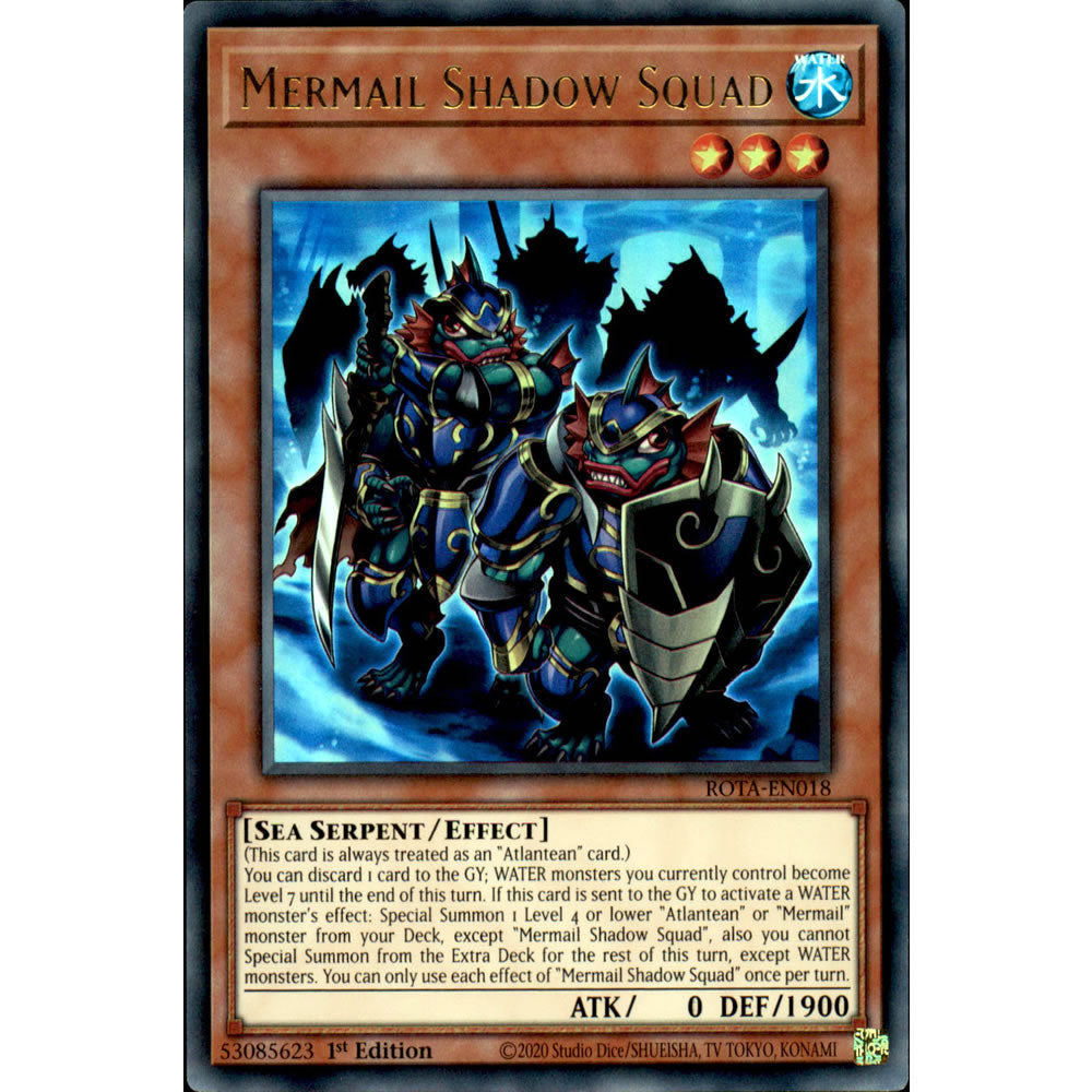 Mermail Shadow Squad ROTA-EN018 Yu-Gi-Oh! Card from the Rage of the Abyss Set