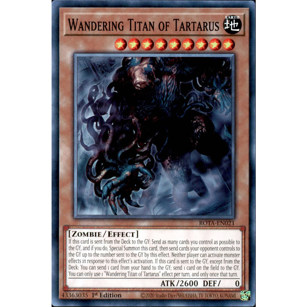 Wandering Titan of Tartarus ROTA-EN021 Yu-Gi-Oh! Card from the Rage of the Abyss Set