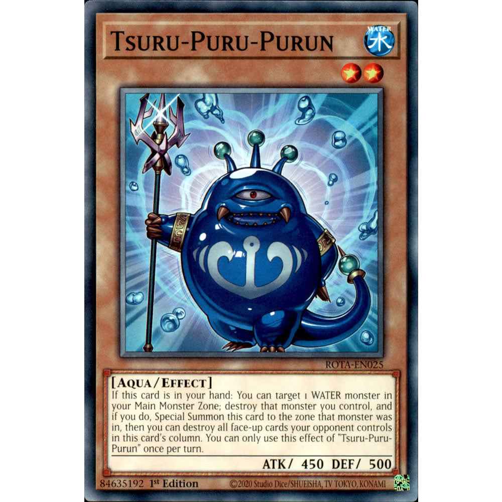 Tsuru-Puru-Purun ROTA-EN025 Yu-Gi-Oh! Card from the Rage of the Abyss Set