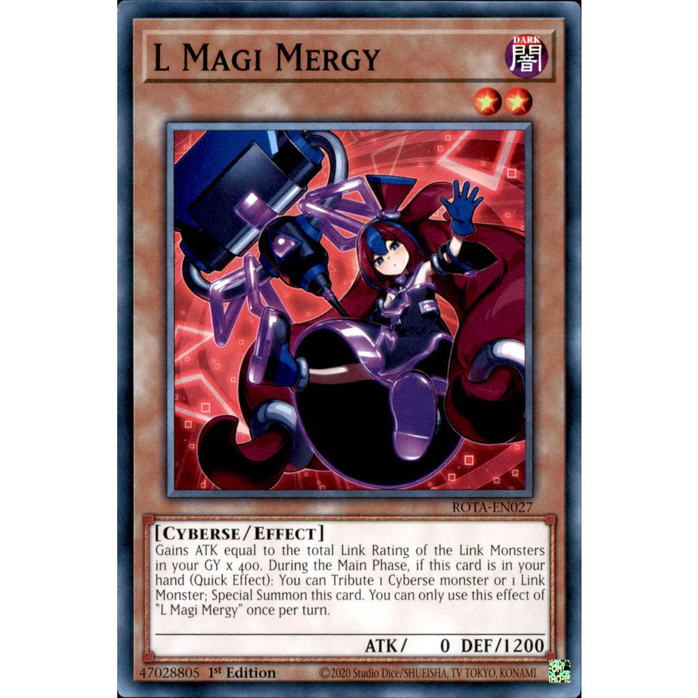 L Magi Mergy ROTA-EN027 Yu-Gi-Oh! Card from the Rage of the Abyss Set