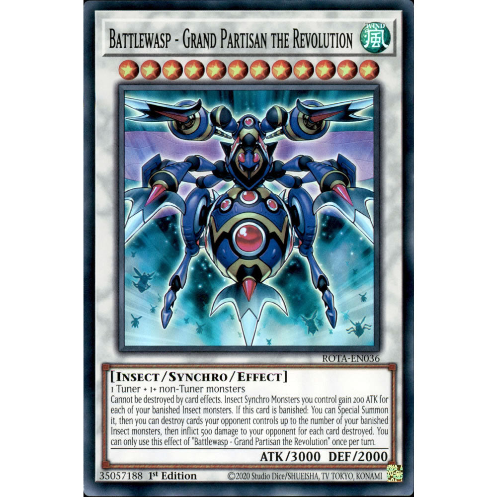 Battlewasp - Grand Partisan the Revolution ROTA-EN036 Yu-Gi-Oh! Card from the Rage of the Abyss Set