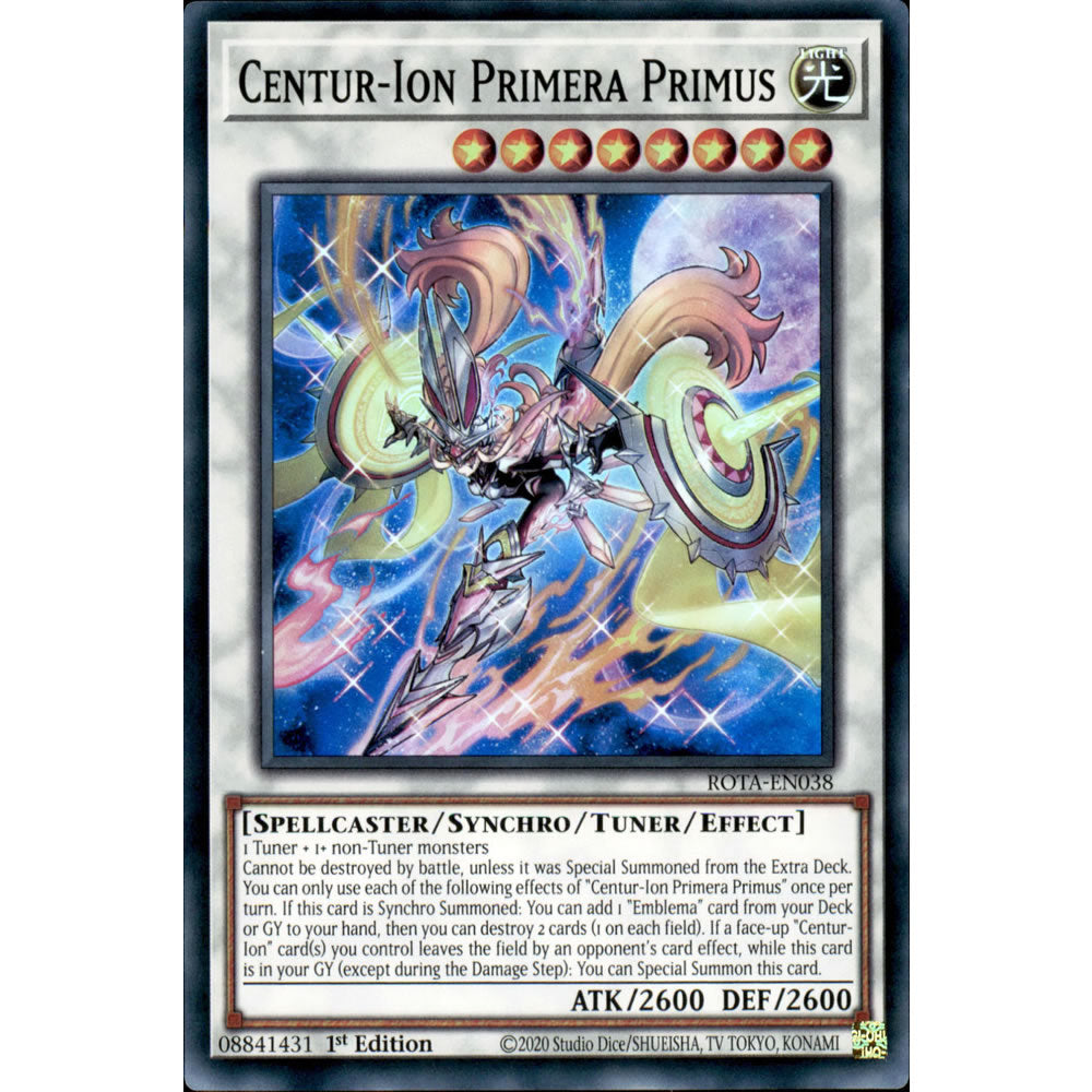 Centur-Ion Primera Primus ROTA-EN038 Yu-Gi-Oh! Card from the Rage of the Abyss Set