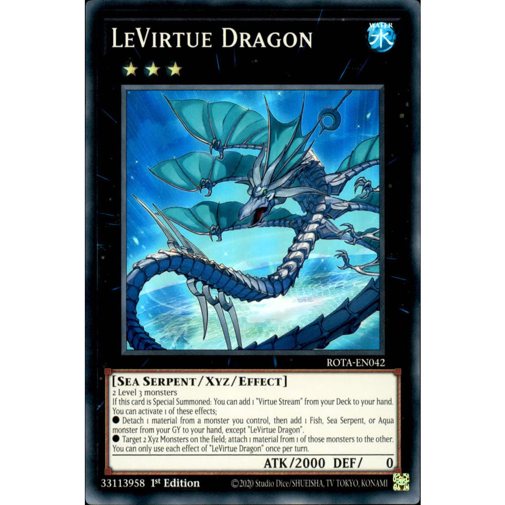 LeVirtue Dragon ROTA-EN042 Yu-Gi-Oh! Card from the Rage of the Abyss Set