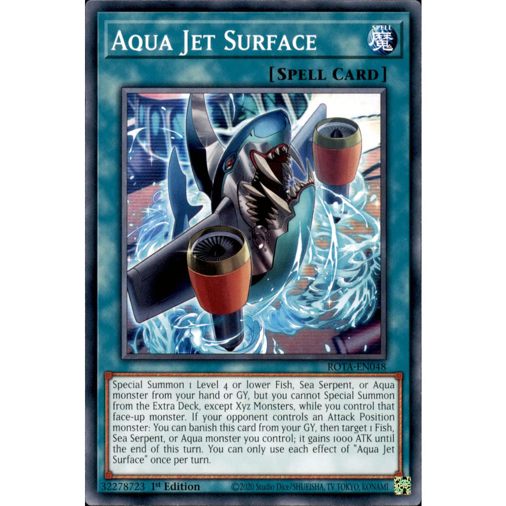 Aqua Jet Surface ROTA-EN048 Yu-Gi-Oh! Card from the Rage of the Abyss Set