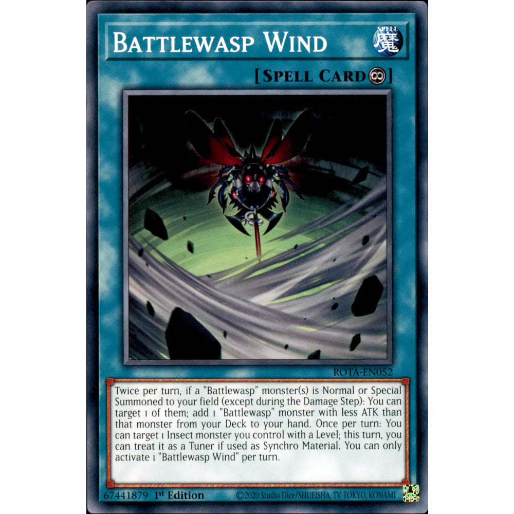 Battlewasp Wind ROTA-EN052 Yu-Gi-Oh! Card from the Rage of the Abyss Set