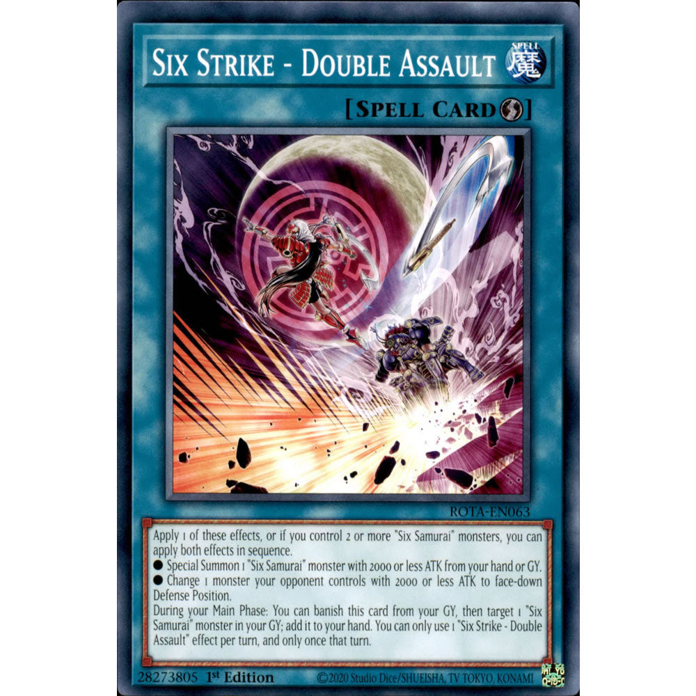 Six Strike - Double Assault ROTA-EN063 Yu-Gi-Oh! Card from the Rage of the Abyss Set