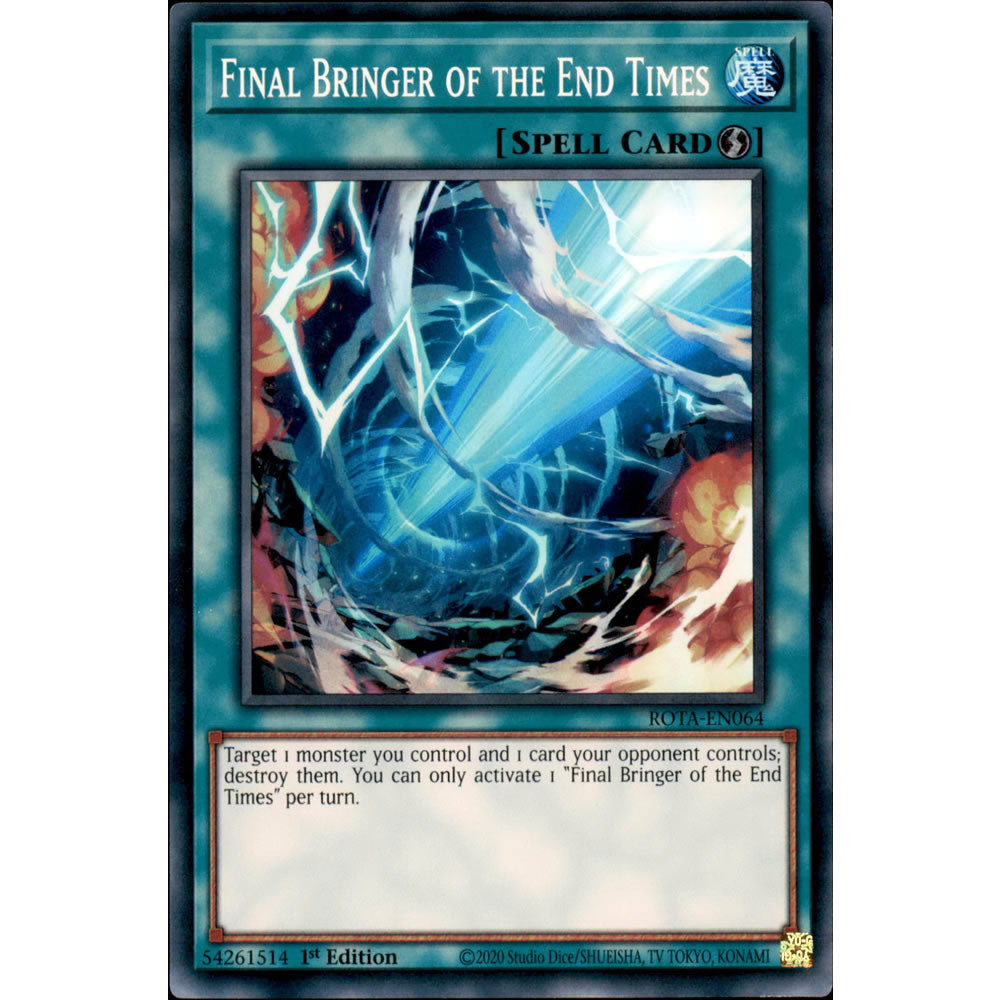 Final Bringer of the End Times ROTA-EN064 Yu-Gi-Oh! Card from the Rage of the Abyss Set