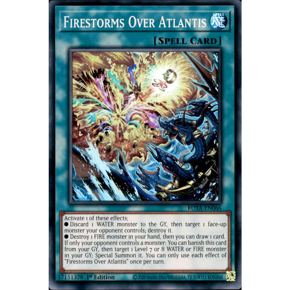 Firestorms Over Atlantis ROTA-EN066 Yu-Gi-Oh! Card from the Rage of the Abyss Set