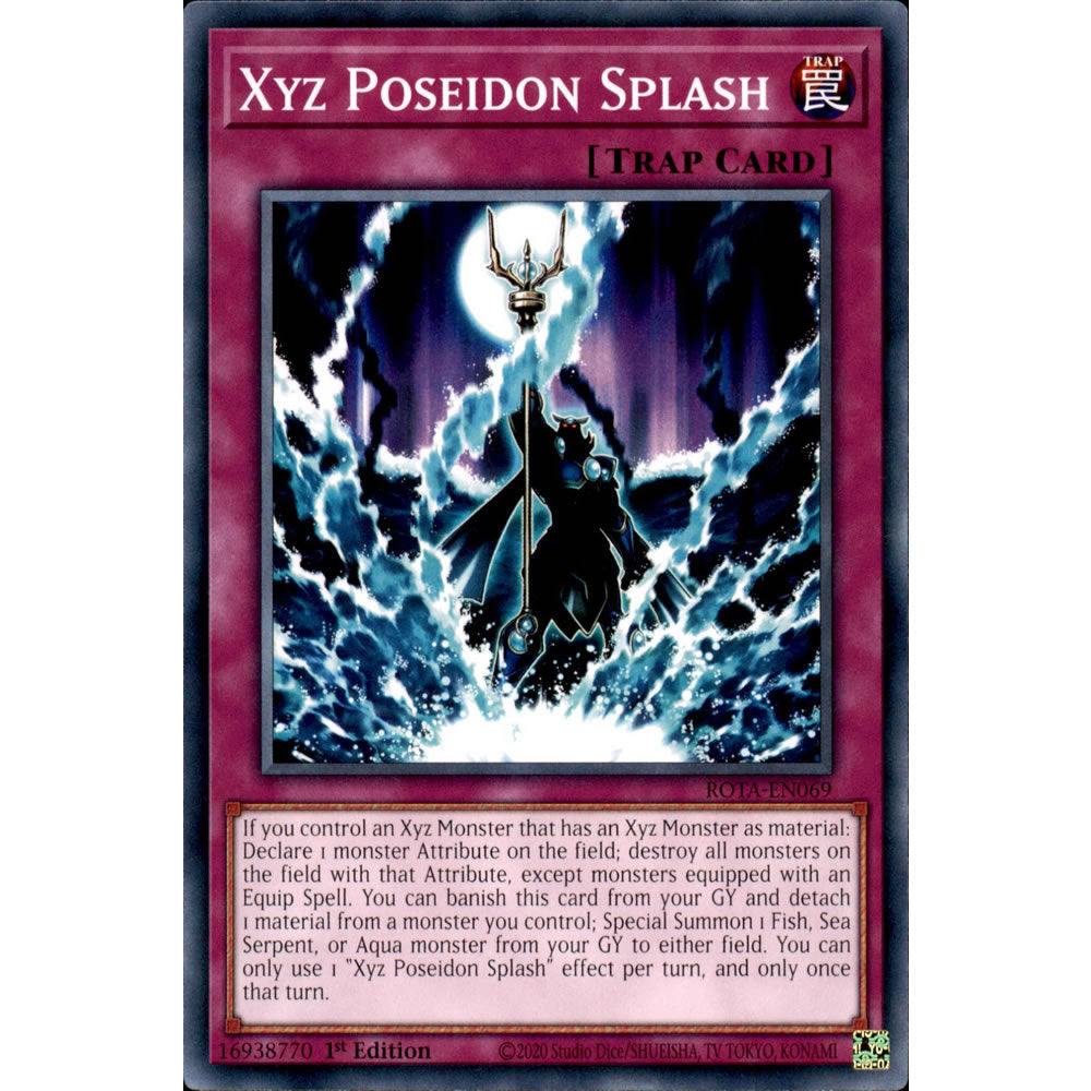 Xyz Poseidon Splash ROTA-EN069 Yu-Gi-Oh! Card from the Rage of the Abyss Set