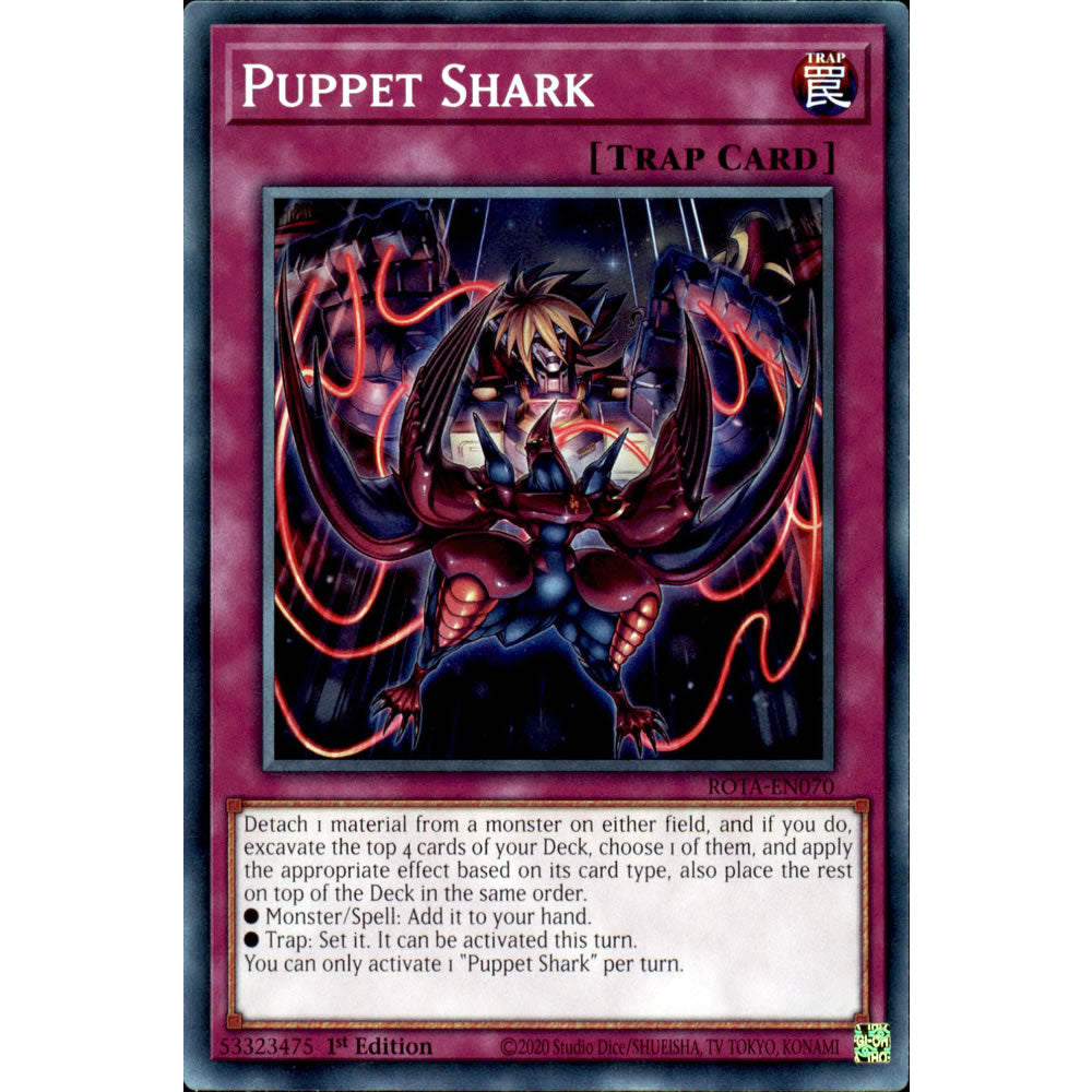 Puppet Shark ROTA-EN070 Yu-Gi-Oh! Card from the Rage of the Abyss Set