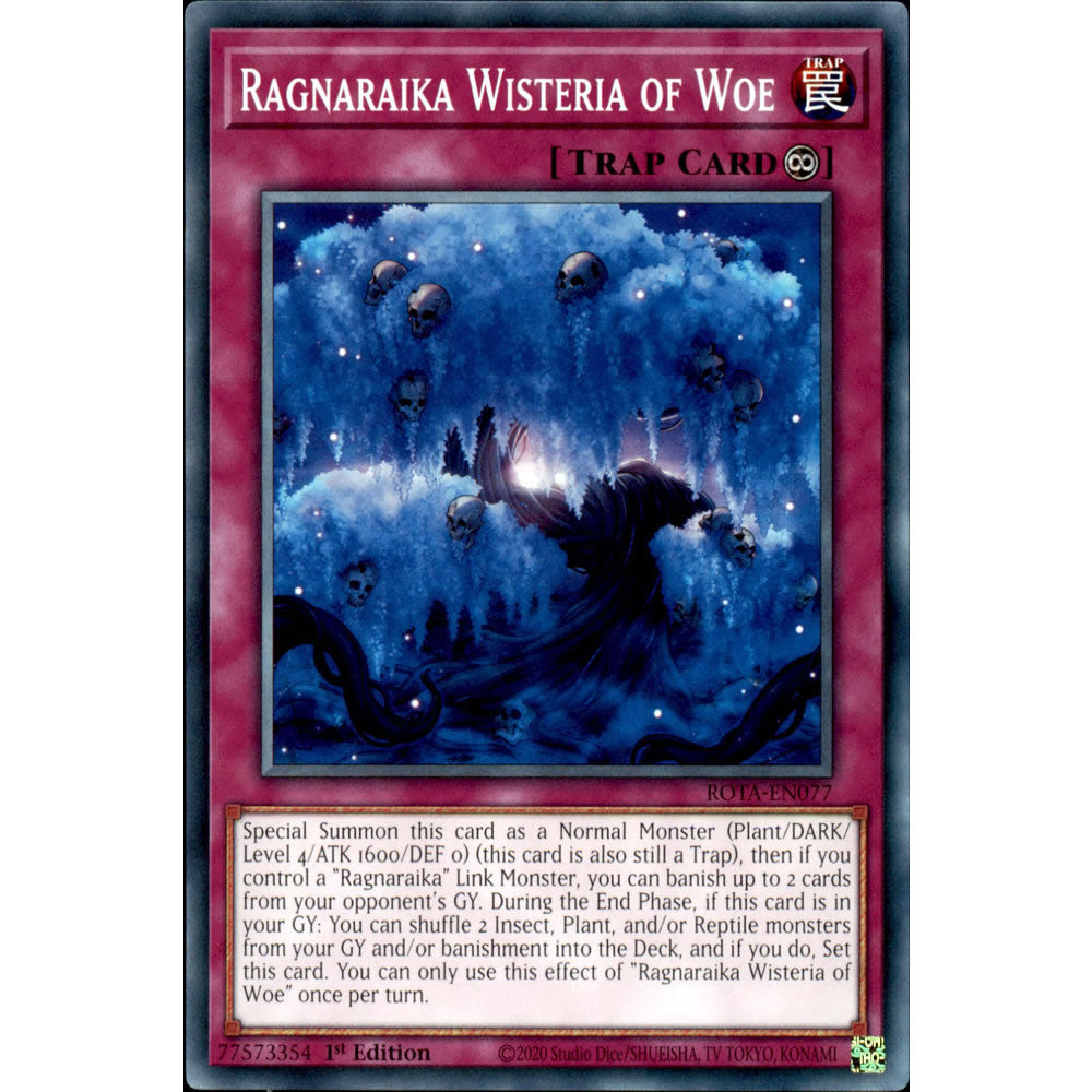 Ragnaraika Wisteria of Woe ROTA-EN077 Yu-Gi-Oh! Card from the Rage of the Abyss Set