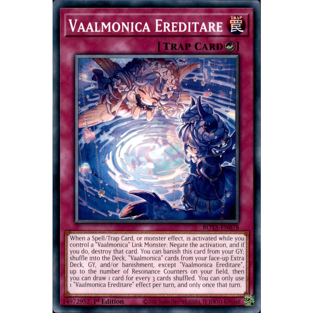 Vaalmonica Ereditare ROTA-EN078 Yu-Gi-Oh! Card from the Rage of the Abyss Set