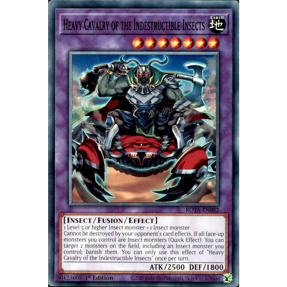 Heavy Cavalry of the Indestructible Insects ROTA-EN082 Yu-Gi-Oh! Card from the Rage of the Abyss Set