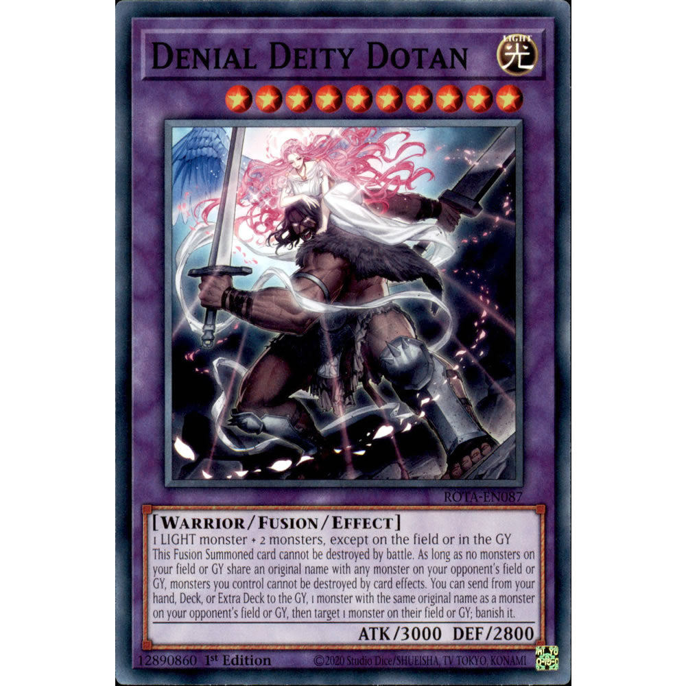 Denial Deity Dotan ROTA-EN087 Yu-Gi-Oh! Card from the Rage of the Abyss Set