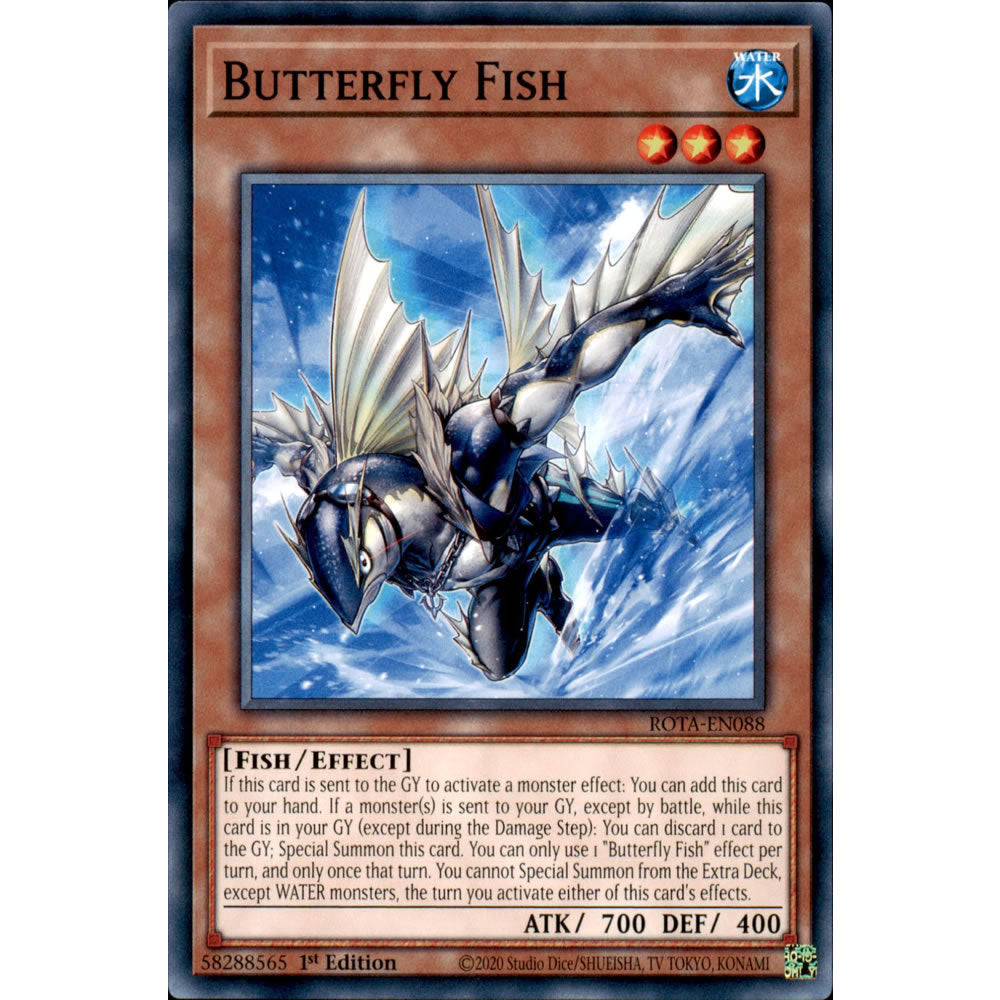 Butterfly Fish ROTA-EN088 Yu-Gi-Oh! Card from the Rage of the Abyss Set