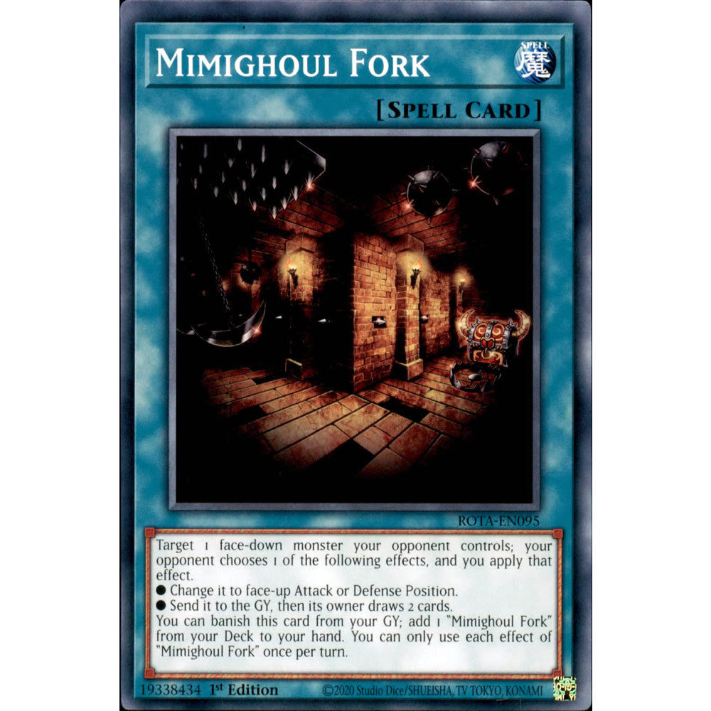 Mimighoul Fork ROTA-EN095 Yu-Gi-Oh! Card from the Rage of the Abyss Set