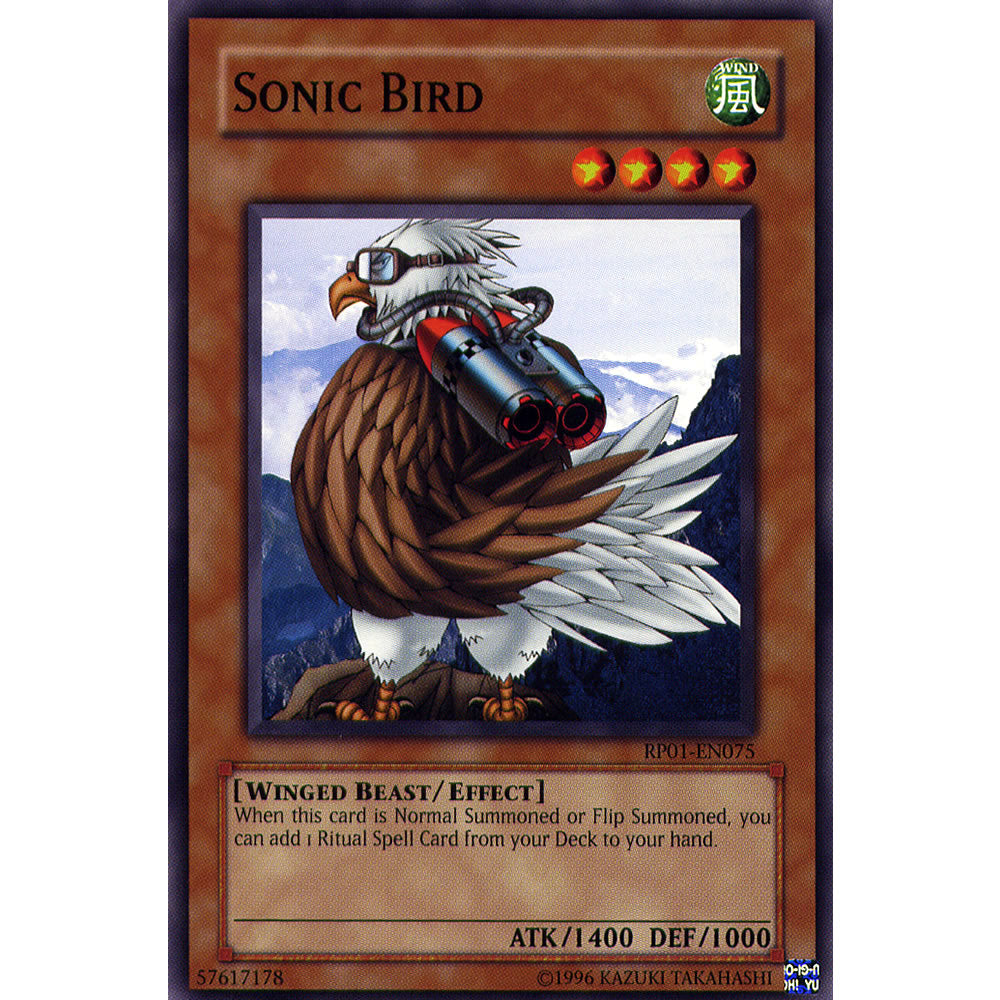 Sonic Bird RP01-EN075 Yu-Gi-Oh! Card from the Retro Pack 1 Set