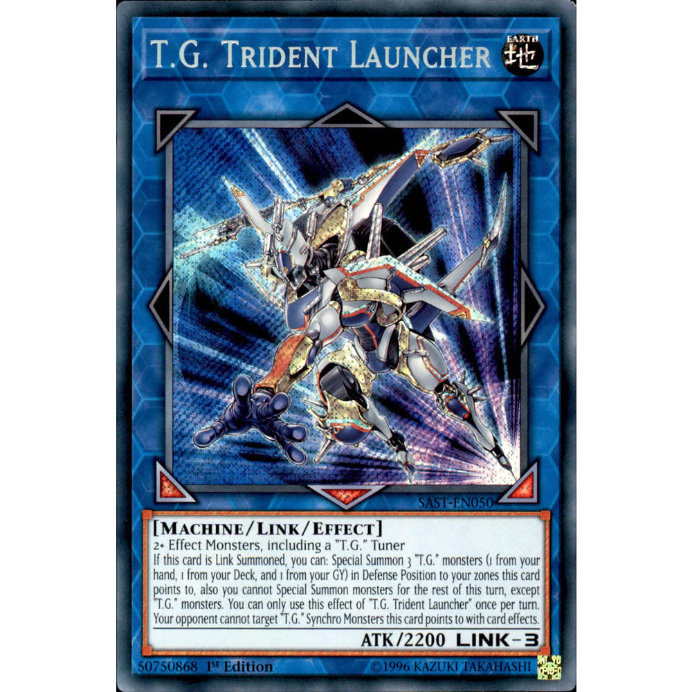 T.G. Trident Launcher SAST-EN050 Yu-Gi-Oh! Card from the Savage Strike Set