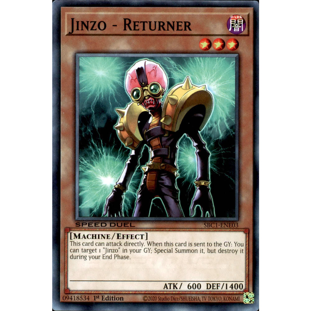 Jinzo - Returner SBC1-ENE03 Yu-Gi-Oh! Card from the Speed Duel: Streets of Battle City Set