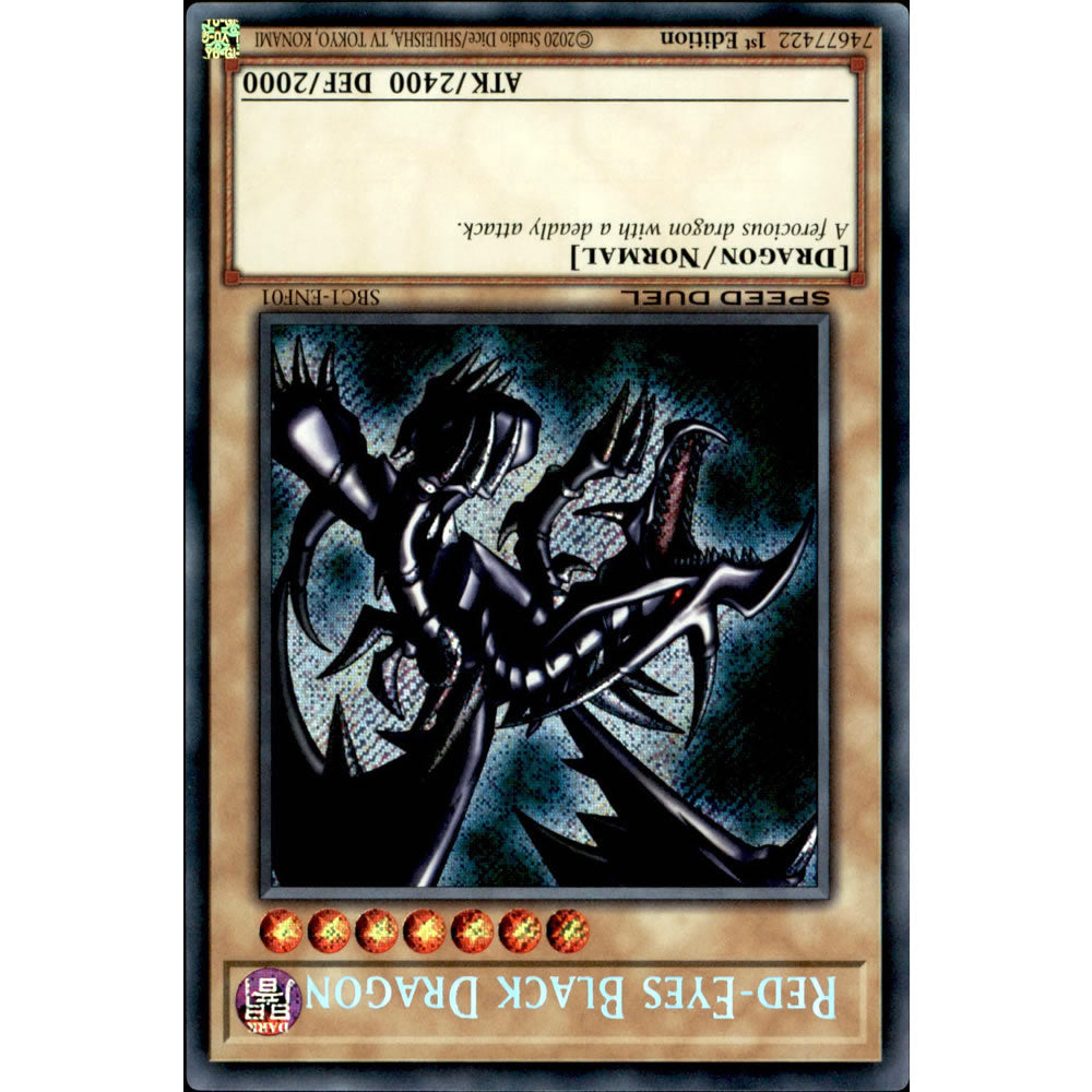 Red-Eyes Black Dragon SBC1-ENF01 Yu-Gi-Oh! Card from the Speed Duel: Streets of Battle City Set