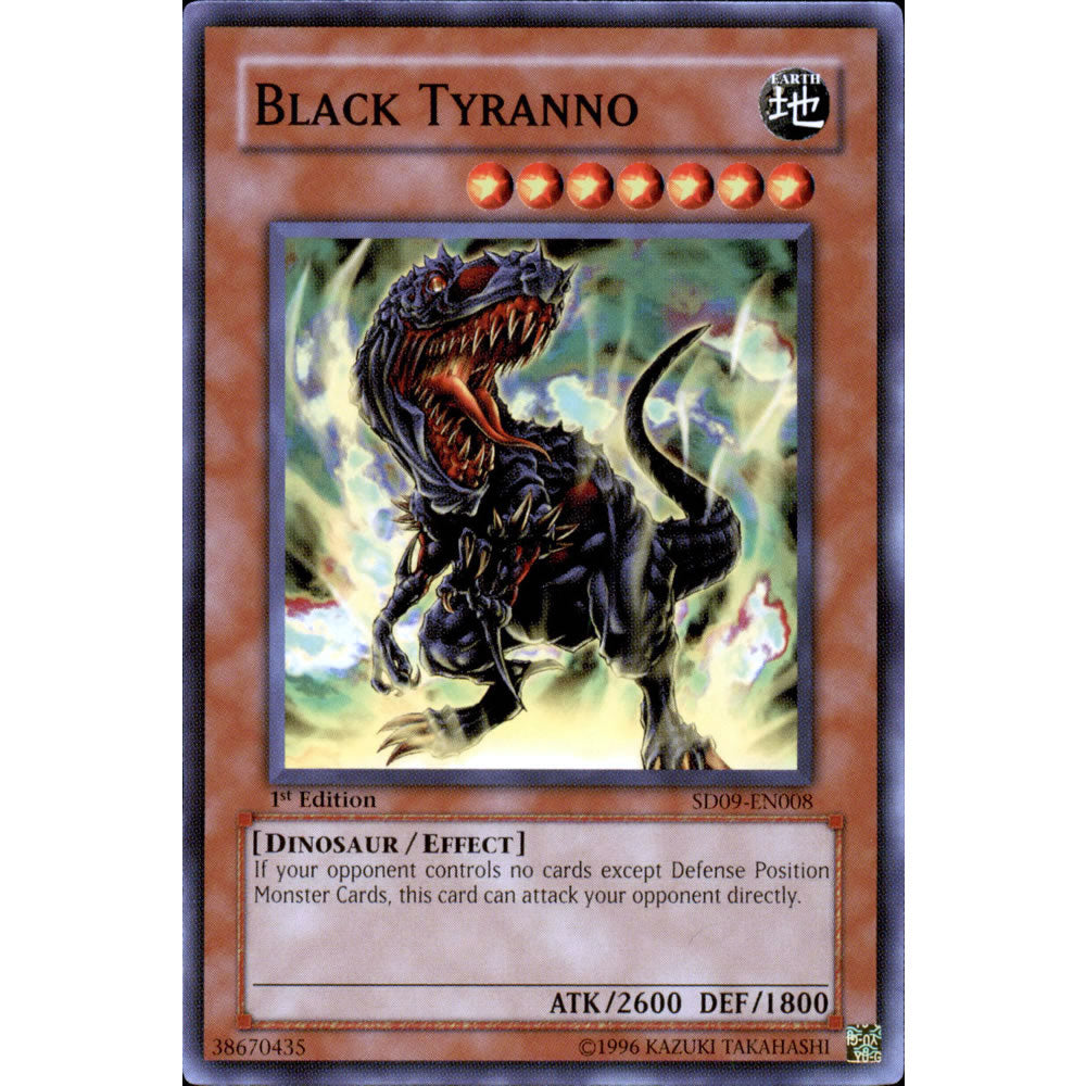 Black Tyranno SD09-EN008 Yu-Gi-Oh! Card from the Dinosaur's Rage Set