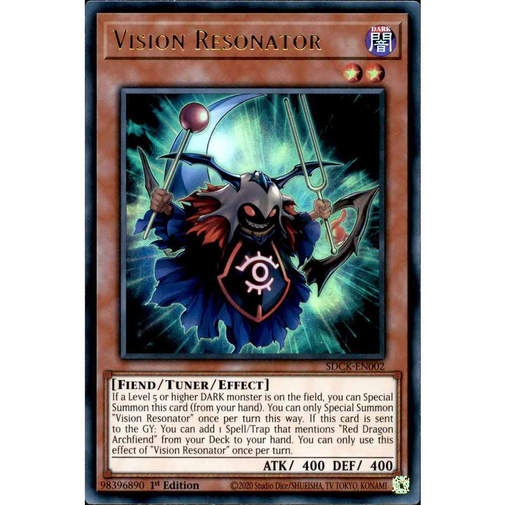 Vision Resonator SDCK-EN002 Yu-Gi-Oh! Card from the The Crimson King Set