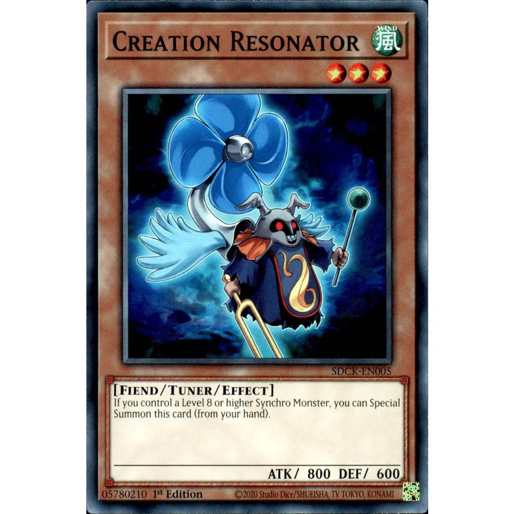 Creation Resonator SDCK-EN005 Yu-Gi-Oh! Card from the The Crimson King Set