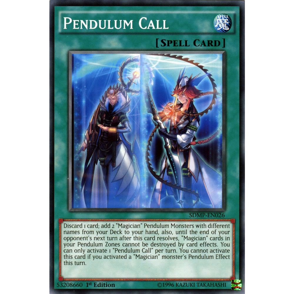 Pendulum Call SDMP-EN026 Yu-Gi-Oh! Card from the Master of Pendulum Set