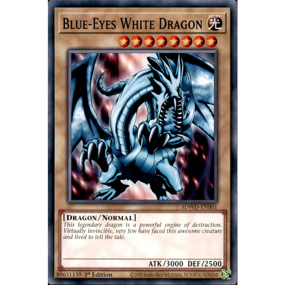 Blue-Eyes White Dragon SDWD-EN001 Yu-Gi-Oh! Card from the Blue-Eyes White Destiny Set