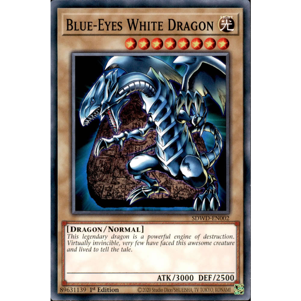 Blue-Eyes White Dragon SDWD-EN002 Yu-Gi-Oh! Card from the Blue-Eyes White Destiny Set