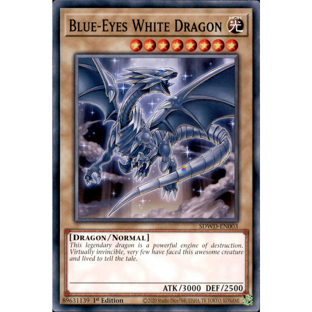 Blue-Eyes White Dragon SDWD-EN003 Yu-Gi-Oh! Card from the Blue-Eyes White Destiny Set