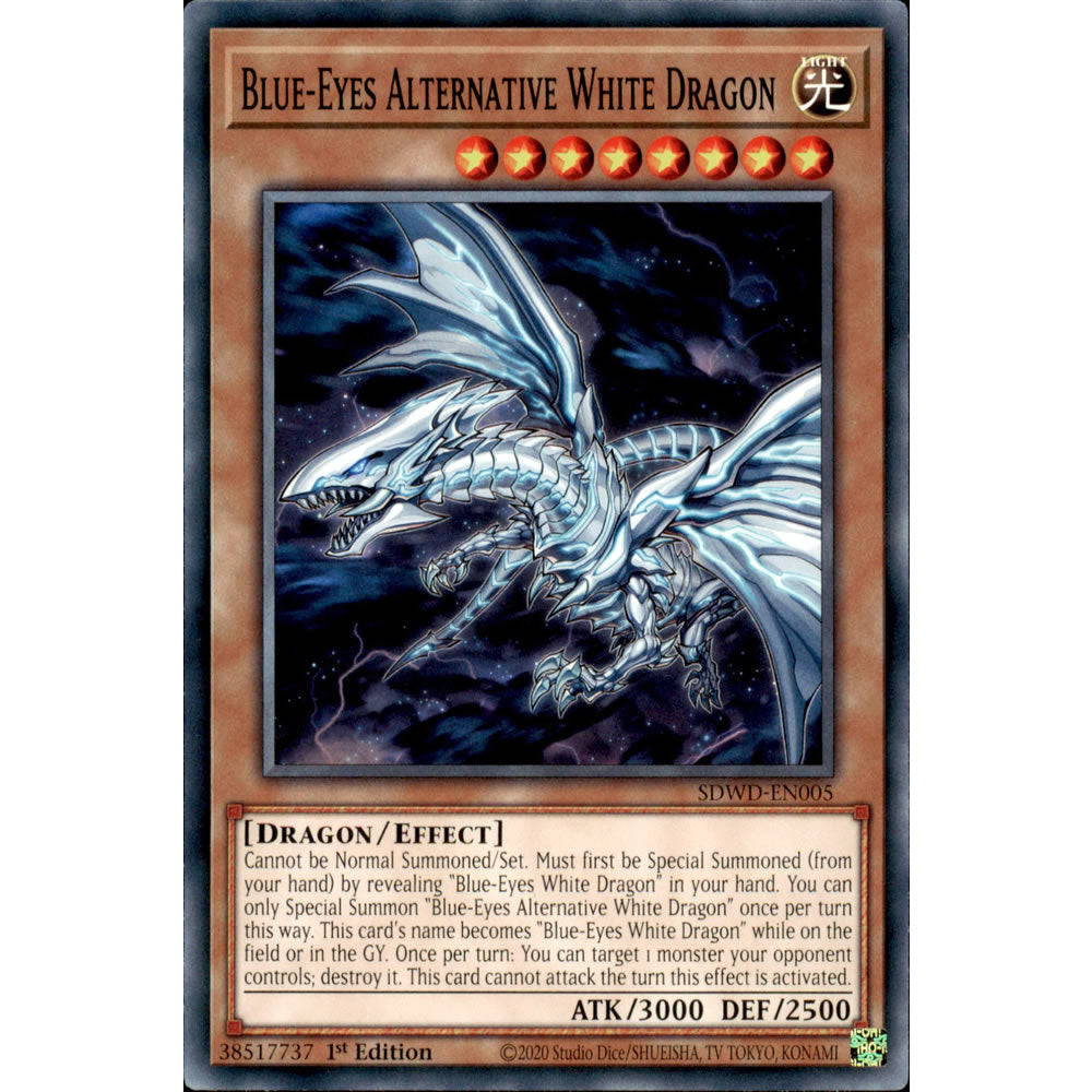 Blue-Eyes Alternative White Dragon SDWD-EN005 Yu-Gi-Oh! Card from the Blue-Eyes White Destiny Set