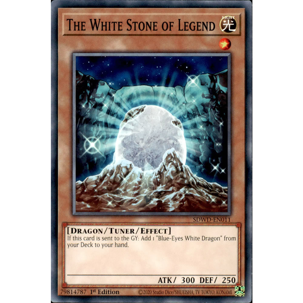 The White Stone of Legend SDWD-EN011 Yu-Gi-Oh! Card from the Blue-Eyes White Destiny Set