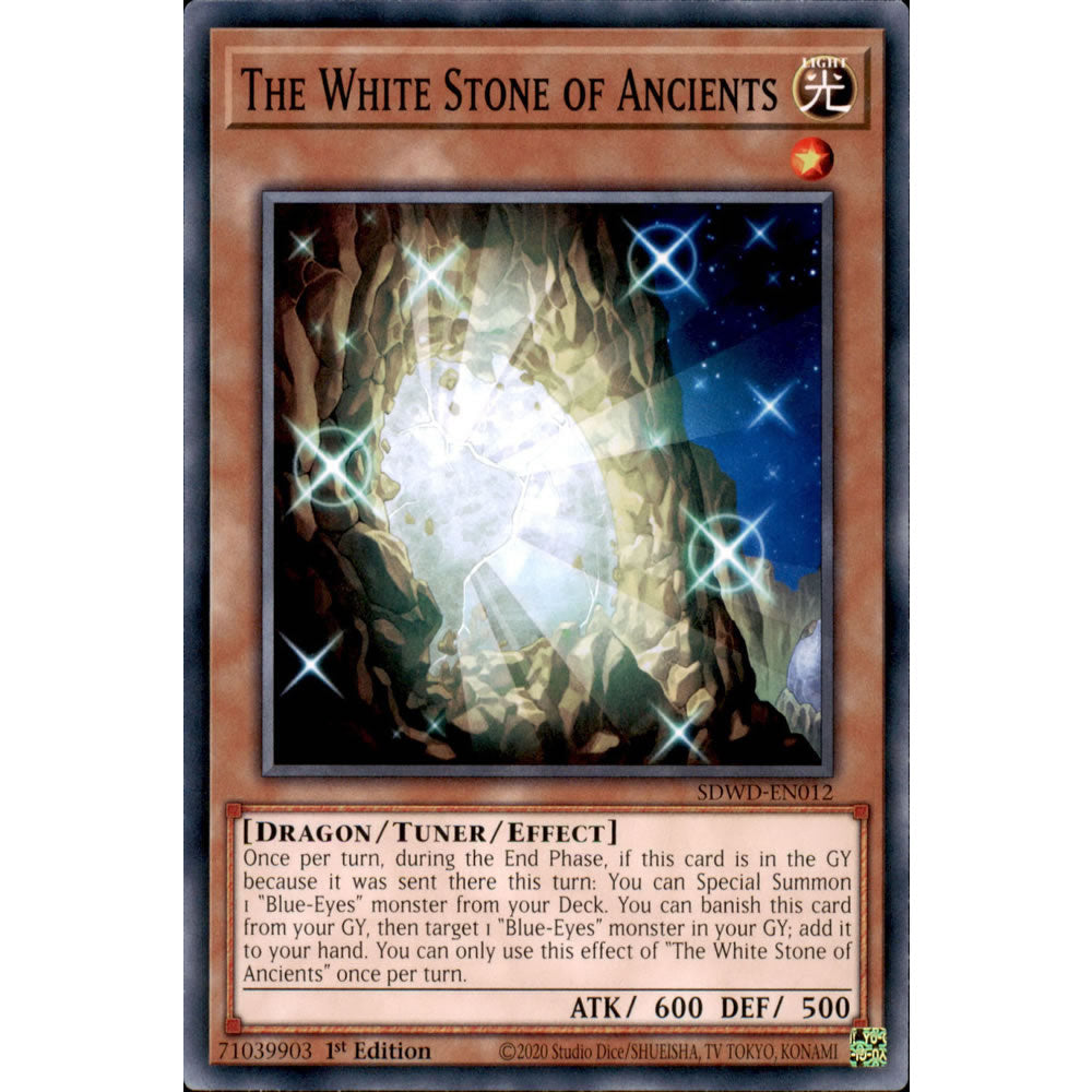 The White Stone of Ancients SDWD-EN012 Yu-Gi-Oh! Card from the Blue-Eyes White Destiny Set