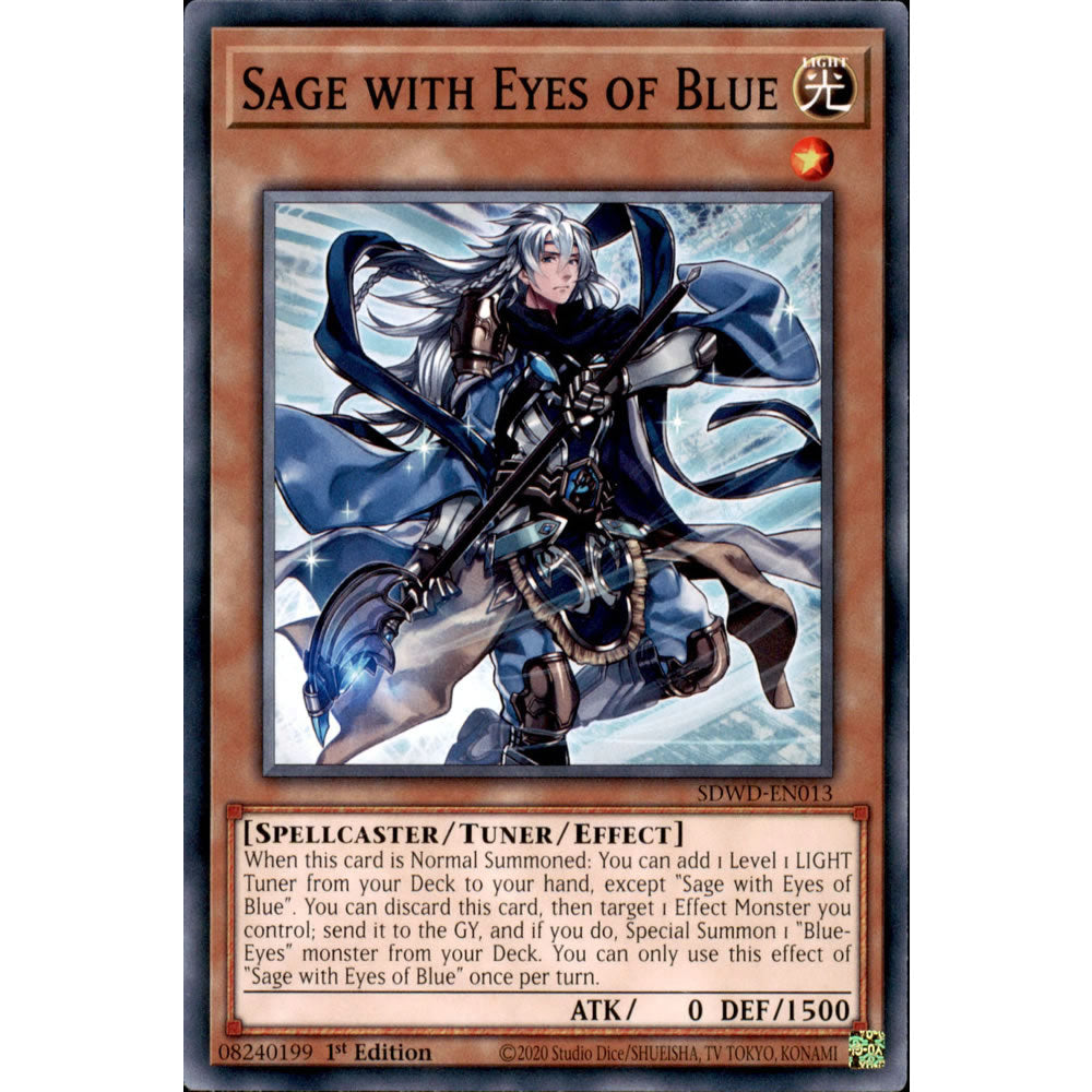 Sage with Eyes of Blue SDWD-EN013 Yu-Gi-Oh! Card from the Blue-Eyes White Destiny Set