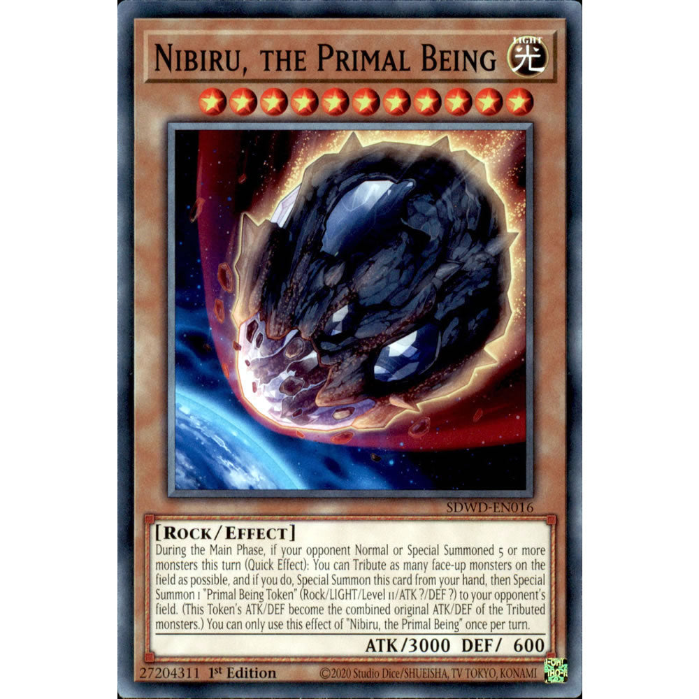 Nibiru, the Primal Being SDWD-EN016 Yu-Gi-Oh! Card from the Blue-Eyes White Destiny Set