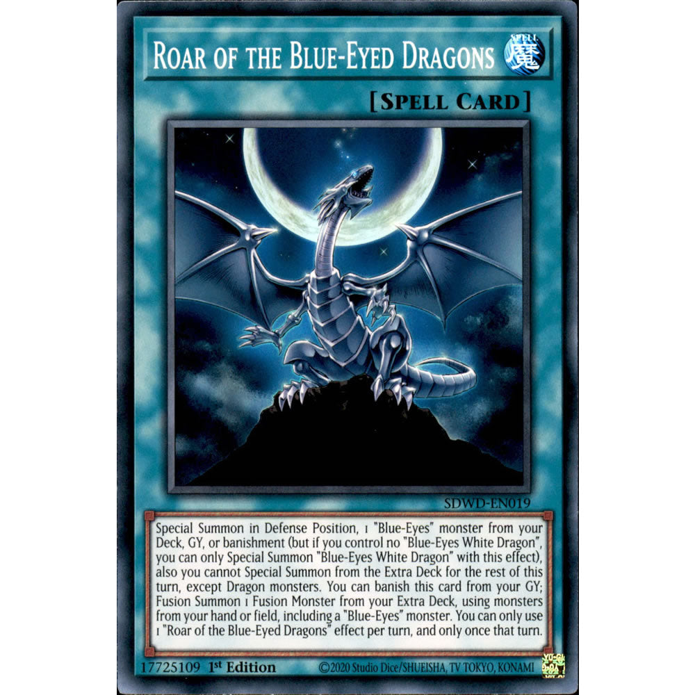 Roar of the Blue-Eyed Dragons SDWD-EN019 Yu-Gi-Oh! Card from the Blue-Eyes White Destiny Set