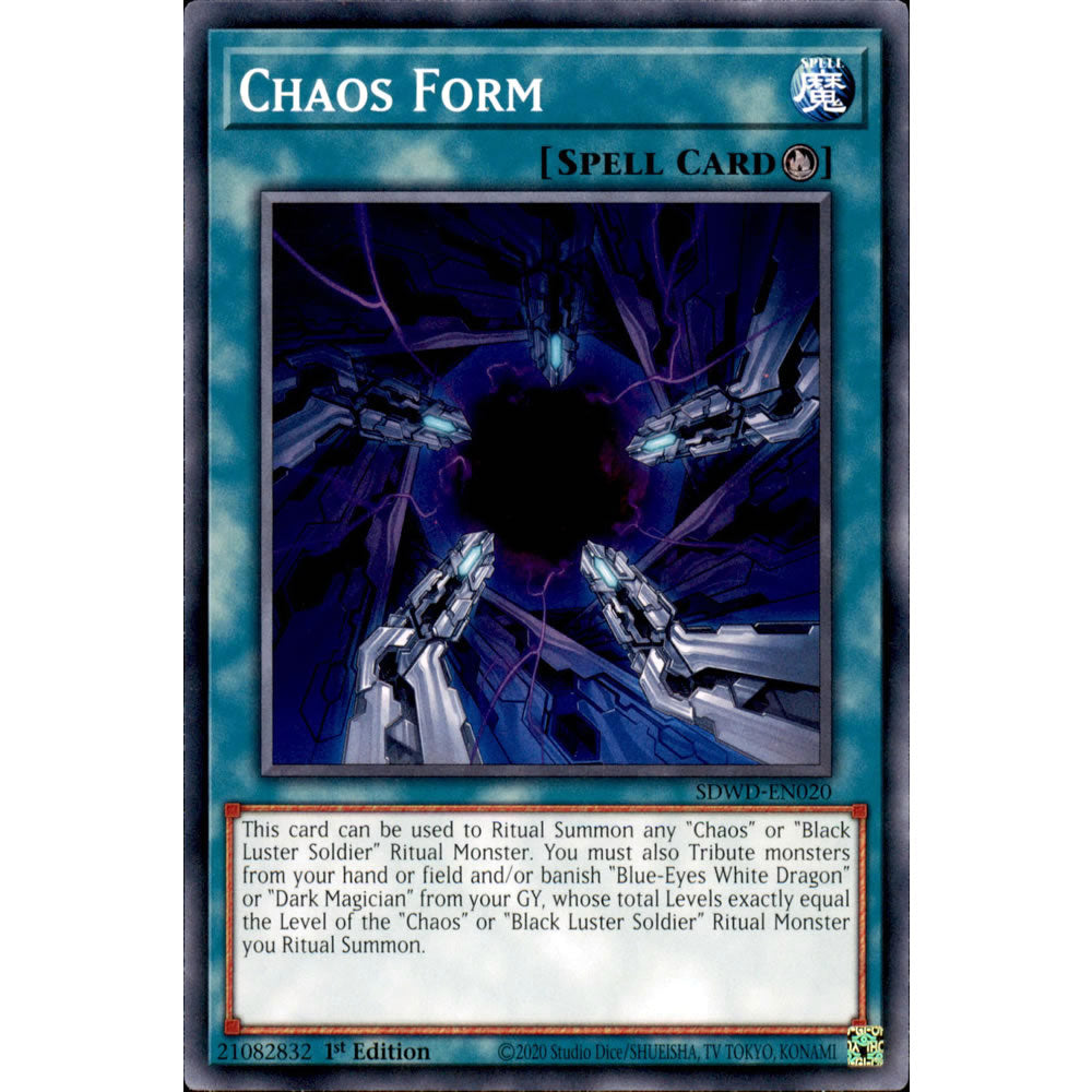 Chaos Form SDWD-EN020 Yu-Gi-Oh! Card from the Blue-Eyes White Destiny Set