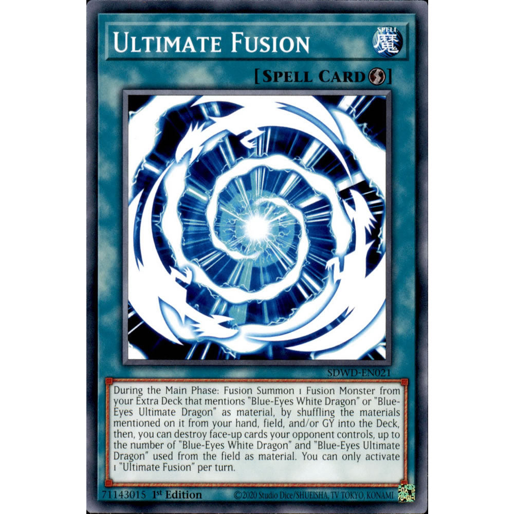 Ultimate Fusion SDWD-EN021 Yu-Gi-Oh! Card from the Blue-Eyes White Destiny Set