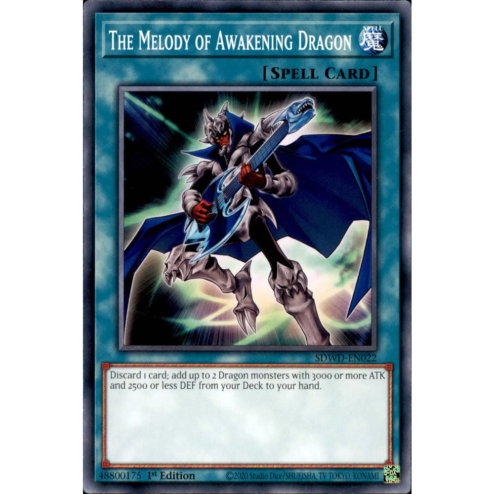 The Melody of Awakening Dragon SDWD-EN022 Yu-Gi-Oh! Card from the Blue-Eyes White Destiny Set