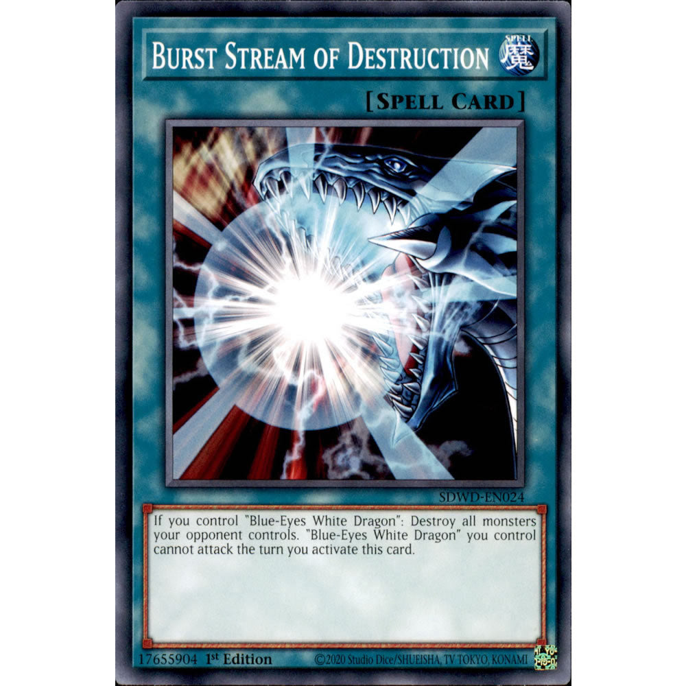 Burst Stream of Destruction SDWD-EN024 Yu-Gi-Oh! Card from the Blue-Eyes White Destiny Set