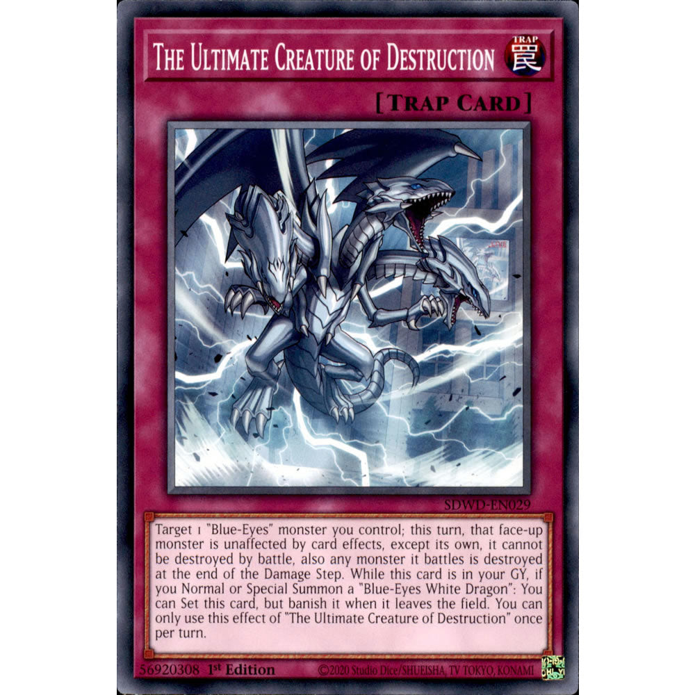 The Ultimate Creature of Destruction SDWD-EN029 Yu-Gi-Oh! Card from the Blue-Eyes White Destiny Set