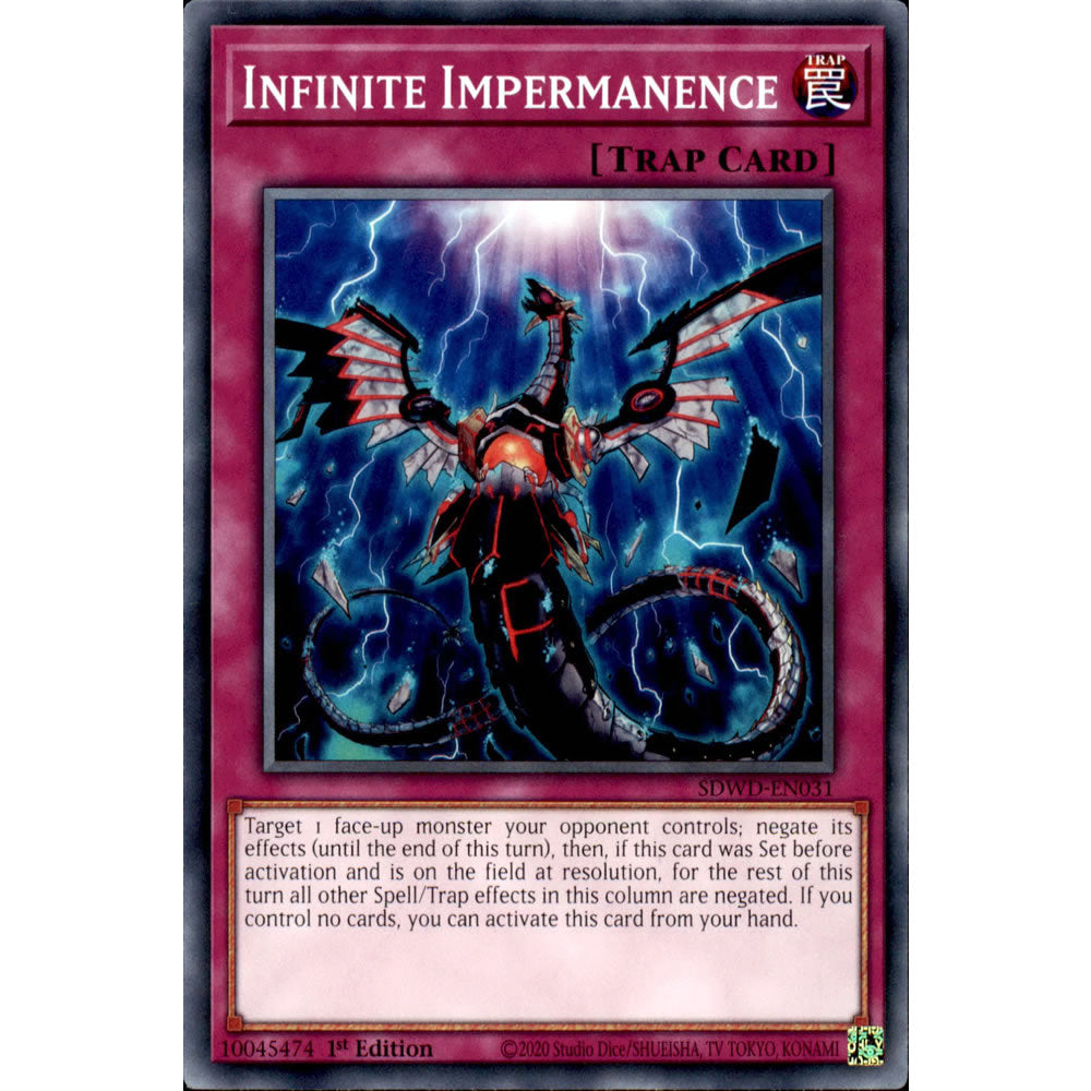 Infinite Impermanence SDWD-EN031 Yu-Gi-Oh! Card from the Blue-Eyes White Destiny Set